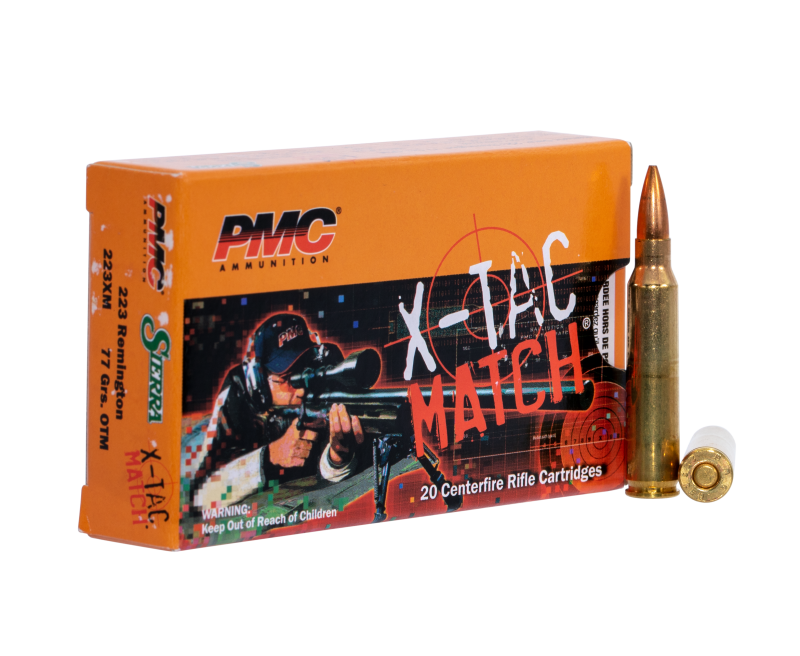 PMC Ammunition X-Tac Match Brass .223 Rem raises the bar for competitive load shots with its precision, performance, and reliability.