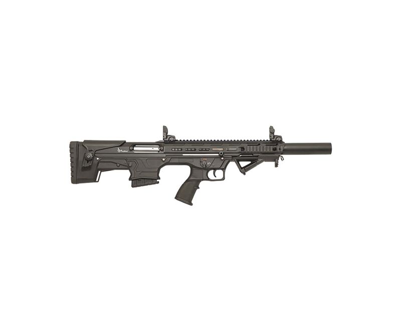 Radikal NK-1 Bullpup 12 Gauge Shotgun with 19-inch barrel and black synthetic stock, side view
