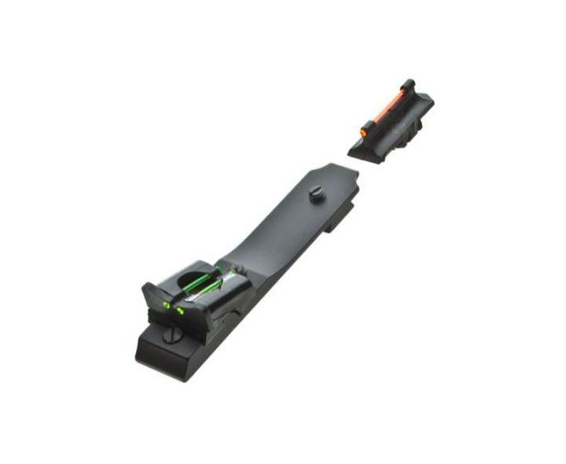 Truglo Truglo Slug Series Shotgun Fiber Night Optic Sights Black with Green Rear Fiber Optics and Red Front Fiber Optic Fits Mossberg Shotguns TG961M 788130040911.jpg 1