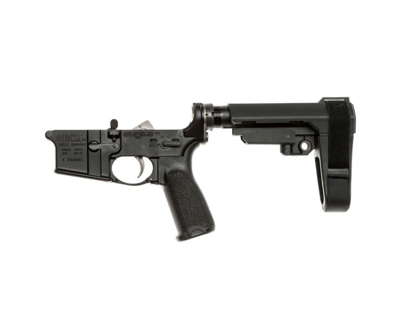 bravo company complete pistol lower receiver forged lrg sba3 blk 812526022011