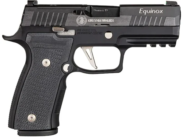 Sig P320 Equinox Semi-Automatic Pistol showcasing its premium design and features.